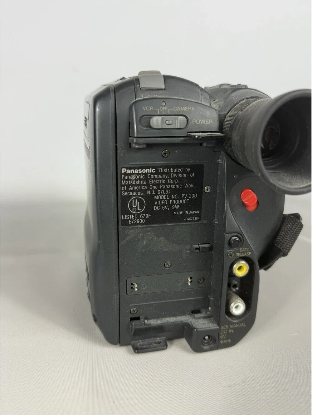 Panasonic Palmcorder PV-20D - w/ Charger, 2 Battery’s & Accessories / For Parts